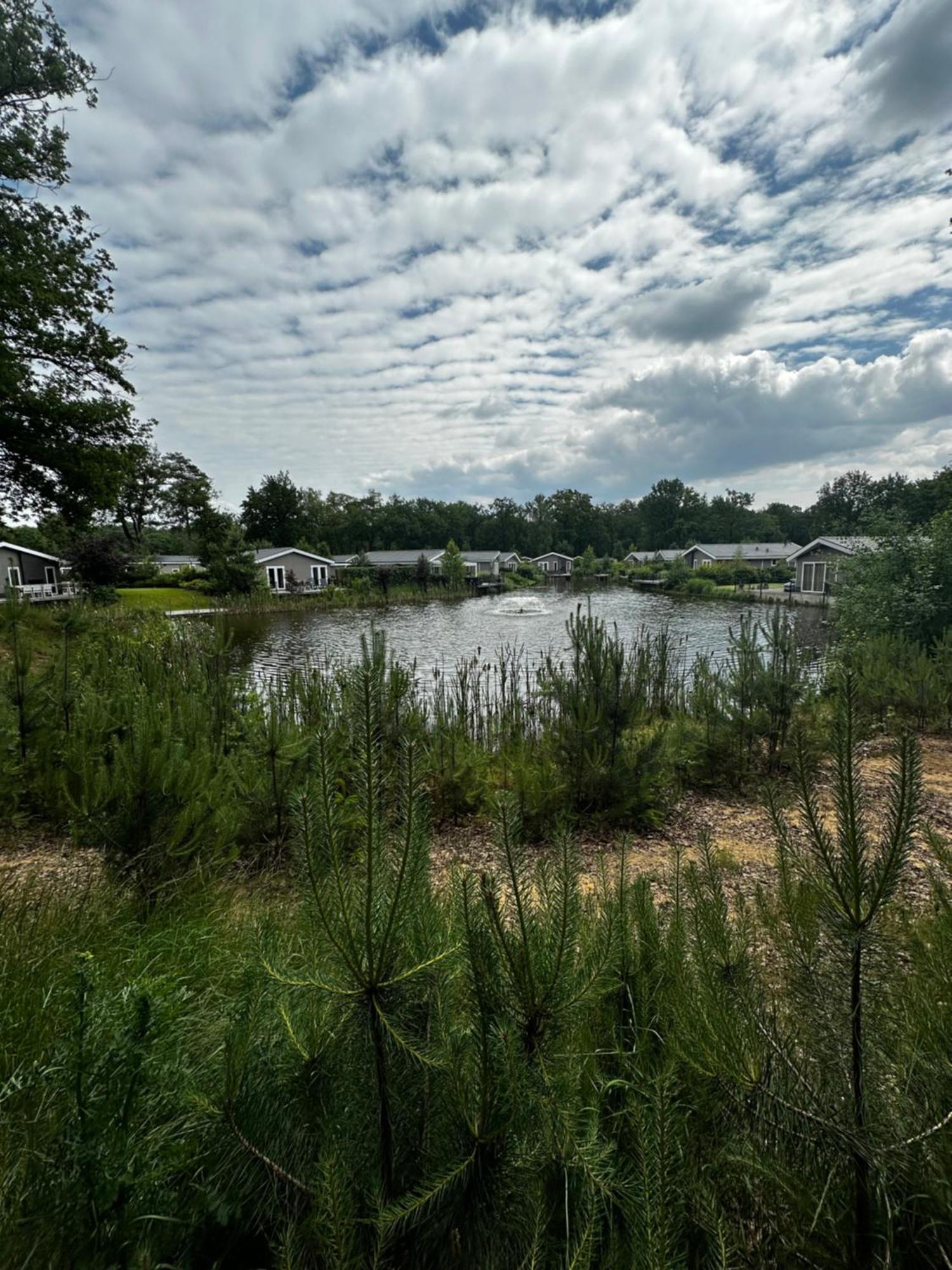 Dubbele Chalet Op Recreatiepark Topparken Op De Veluwe In Beekbergen Met Grote Vrije Tuin En Eigen Parkeerplaats Bagian luar foto